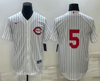 Men%27s Cincinnati Reds #5 Johnny Bench 2022 White Field of Dreams Stitched Baseball Jersey